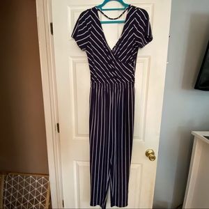 Express Jumpsuit Blue striped